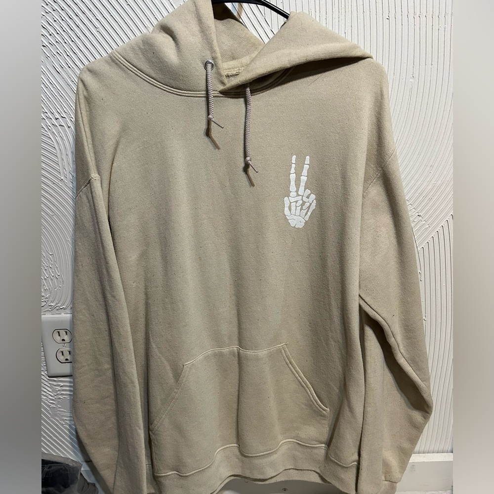 Beige hoodie